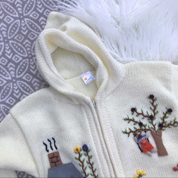 Goldilocks & The Three Bears 3-D Zip-Up Sweater United Ideas UK 8 - Picture 2 of 6